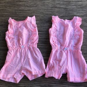Neon Pink Twin Rombers
